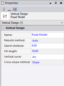 Vertical Design Properties